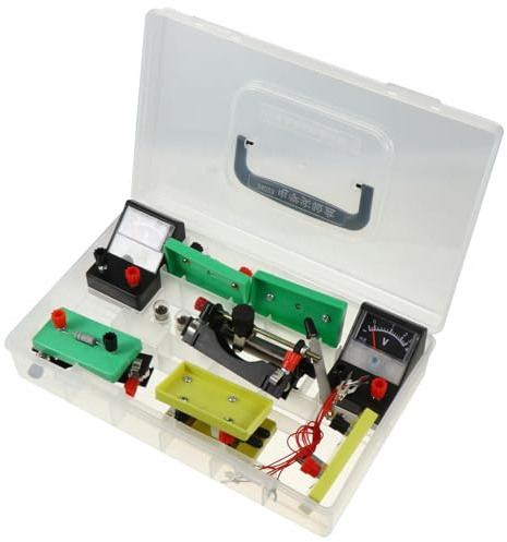 GALPADA Kit de Electricidad Educativo para Secundaria Caja Experimental de PVC Portátil y Fácil de Transportar para Estudiantes y Profesores Color