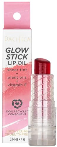 Pacifica Glow Stick Lip Oil - Rosy Glow For Women 0.14 oz Lip Oil