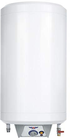 Termo Eléctrico 50 Litros Aparici SIE 050 | Calentador Agua Eléctrico | Doble Resistencia 2x100W | Modelo Delgado 38cm Diametro