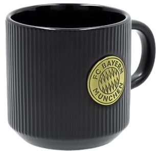 FC Bayern München | Tasse Platine| Schwarz | 0,3l | Fußball