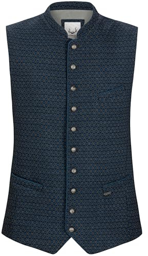 Stockerpoint Trachtenweste Renato Chaleco Tradicional, Azul, 60 Hombres
