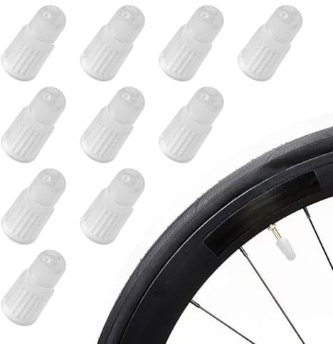 Lot de 10 bouchons de valve de vélo français - Capuchons de valve sans chambre à air - Capuchons de valve de vélo - Pour Dunlop, pneu de voiture, VTT