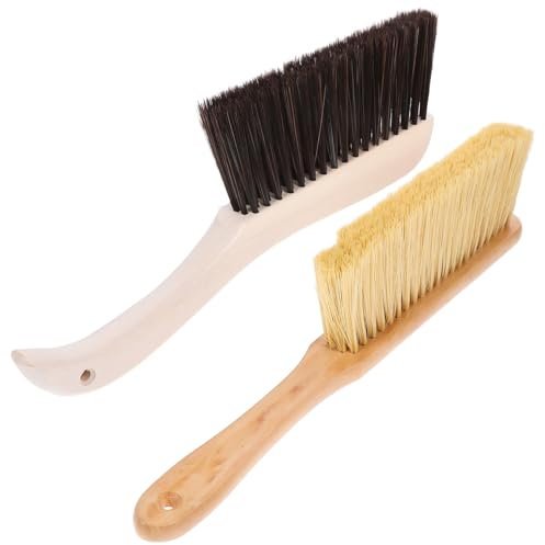 PACKOVE 2pièces Brosse De Nettoyage Et Balai à Main Brosse Établi pour Nettoyage à Usage Domestique à Épousseter Tapis