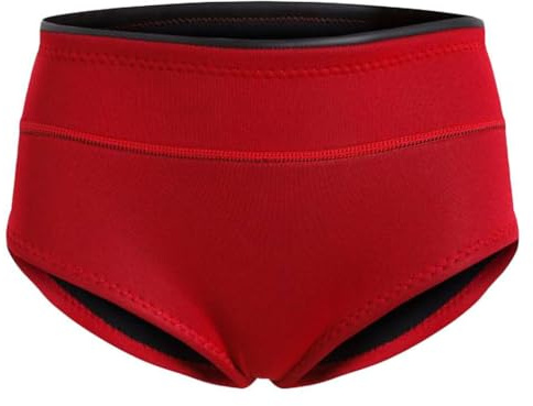 lopituwe Snorkelvåtdräktsshorts Boyshort Flexibla neoprenshorts för simning och solbad Bekväma och lätta. Dykvåtdräktsunderkläder Baddräkt Korta byxor, Röd, XL