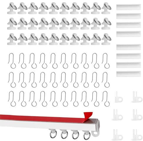 3 Meter Selbstklebende Vorhangschiene, 9x33cm Deckenmontage