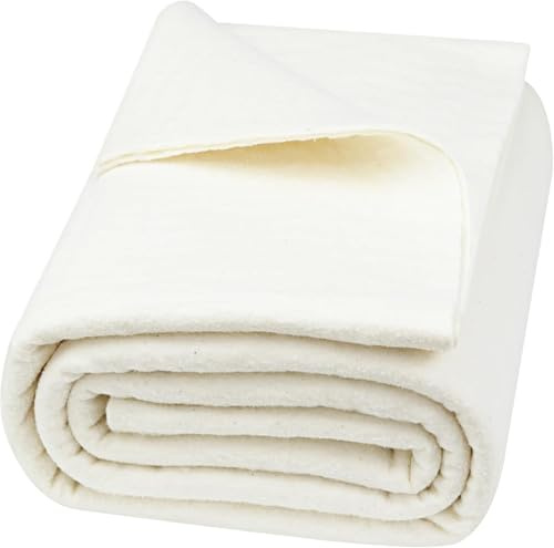 CEWROM Naturlig bomullsfleece-fyllning, naturlig bomulls kviltningsfyllning, naturlig bomull volymfleece, varm quiltning tyg fyllnadsvadd pysselvadd för filt kläder pyssel (2 x 2,3 m)