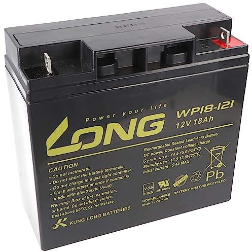 AccuCell Kung Long Akku WP18-12I 12 Volt 18 Ah 181x76x167mm M5 Flachpol