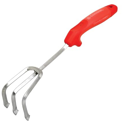 Corona Premium Stainless Steel ComfortGEL Cultivator caltivator, red