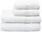 GLAMBURG Ultra Soft 4er-Pack Handtuch-Set, Baumwolle, enthält 2 übergroße Badetücher 70 x 140 cm, 2 Handtücher 50 x 90 cm, für den täglichen Gebrauch, kompakt und leicht — weiß