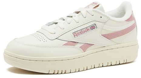 Reebok Women's Club C Double Revenge Platform Sneaker, Chalk/Smokey Rose, 7