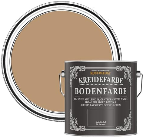 Rust-Oleum braun strapazierfähige, kratzfeste Bodenfarbe für Holz und Beton - Lehm 2,5 Litres