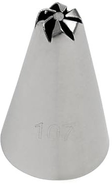 BrandNewCake® Bocchetta per Fiori #107 - Ugello in Acciaio Inox - Decorazione Torte - Accessori per Pasticceria