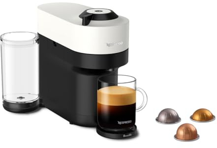 Nespresso Vertuo Pop+ Coffee and Espresso Maker by Breville, Coconut White