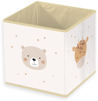 Herding Aufbewahrungsbox Little Friends, babybest, ca. 30 x 30 x 30 cm, Aufbewahrung im Regal oder freistehend, 100% Polypropylen, Innen 100% Papier