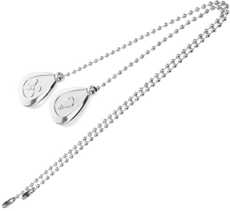 jojofuny 2piezas Cadena De Extensión Decorativa Para Ventilador De Techo Diseño Elegante De Esferas Adecuada Para Lámparas y Ventiladores Accesorios De Iluminación Multifuncionales