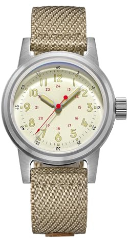 ADDIESDIVE Reloj automático Hombre NH35A C3 Retro Luminoso 200m Relojes analógico Hombre con Correa de Nailon AD2076