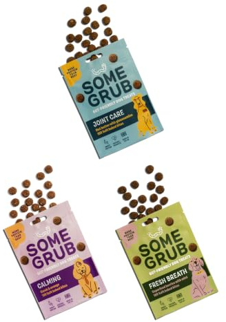 Some Grub Dog Treats Mixed Pack | Calming, Joint Care & Fresh Breath | Insect Protein, Hypoallergenic & Grain Free | Soft Baked Training & Reward Treats | 300 Treats (3 x 100g)