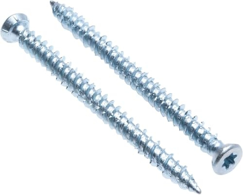 ANDROMEDAGIE® - Viti per Calcestruzzo Testa Svasata Torx Tx30 in Acciaio Temprato Zincato Viti Autofilettanti per Muro, ideali per ancoraggi diretti senza tasselli (20, 7.5x72)