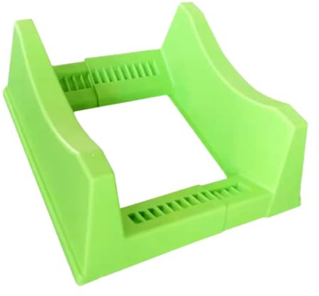 KiBcsLic Espositore per Pneumatici per Auto con Supporto per Cerchioni Regolabile in Larghezza, Espositore per Ruote per Esposizione, Verde