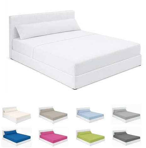 SABANALIA Sábanas Hostelería Hotel Cama 120x190 50% Algodón 50% Poliéster