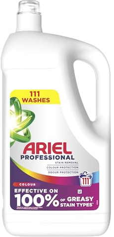 Ariel Professional Washing Liquid Laundry Detergent Colour 111 washes, 4.995kg