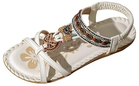Damsandaler eleganta tåseparator bekväma platta ortopediska Slingback-skor andas fotbädd för strand semester fritid