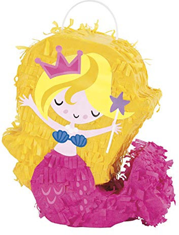 Adorable Mini Mermaid Pinata Favor Decoration - Adorable Pink Party Accessory for All Ages - Perfect for Celebrations, Gifts & Treats - 1 Pc