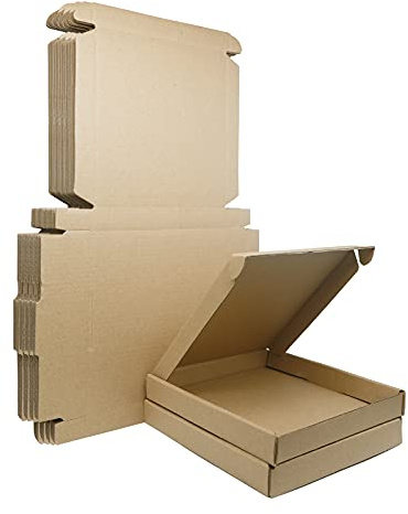 Scatole per spedizioni in cartone ondulato, 15 x 15 x 2 cm, scatole postali grandi Royal Mail, scatole postali per affari, spedizioni, conservazioni o regali (confezione da 10)