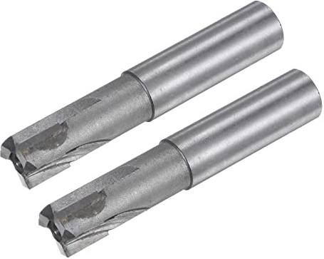 sourcing map Square Nose End Mill, 16mm Cutting Dia Tungsten Carbide Tip 3 Straight Flutes Milling Cutter with 16mm Straight Shank, 2pcs
