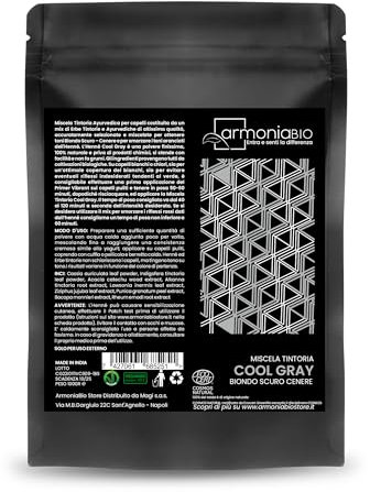 Henné Cool Gray Biondo Scuro Cenere Bio - tinta vegetale