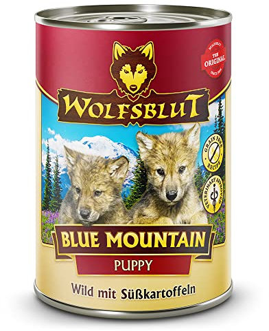 Wolfsblut - Blue Mountain Puppy - 6 x 395 g - Wildfleisch - Nassfutter - Hundefutter - Getreidefrei