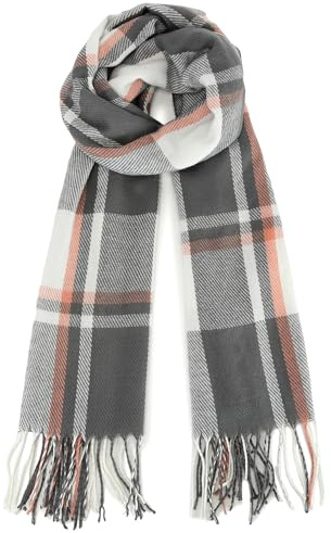 Miss Lulu Sciarpa Uomo Sciarpa Inverno Caldo Morbido Moda Affari Sciarpa Plaid Regali per gli uomini