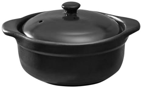 VINTORKY Ceramic Casserole Pot Lid Soup Pot Earthen Cooking Stock Casserole Dish Lid
