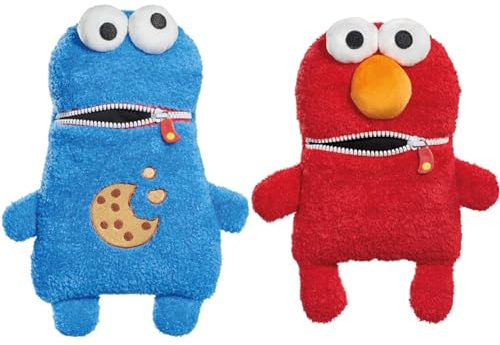 Schmidt Spiele arti,Schmidt 42548 Sorgenfresser, Krümelmonster aus der Sesamstrasse, Plüschfigur, 30 cm, normal & arti, 42549 Sorgenfresser, Elmo aus der Sesamstrasse, Plüschfigur, 27 cm, normal