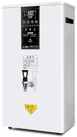 GTHTUHFD Hervidor De Agua De Pared, Máquina De Agua Hirviendo De Calentamiento por Pasos De 3000 W con Revestimiento De Acero Inoxidable 304 Y Panel De Control Led Inteligent,White-80L