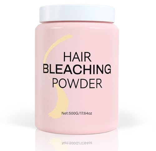 Hair Bleach for Lightening, Professional Hair Bleaching Powder, High Performance Up to 9 Levels of Lift for Hair Highlights & Lightening, 500g