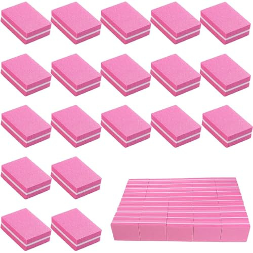EAVUYIS 50 Piezas Lima de Uñas, Bloque Pulidor de uñas, Bloque Pulido para Uñas Lima, Bloque de Tampón de Arte De Uñas para Salones de Manicura, Diy Nail Art en Casa