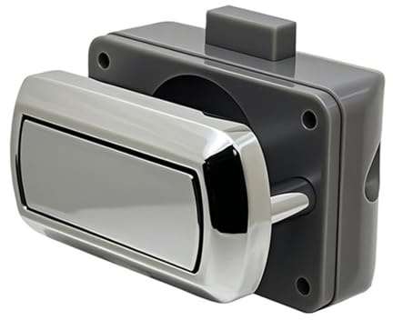 WWHJR Cerradura de botón segura y fácil de usar, diseño sin llave, cerradura antirrobo, fácil de usar para armarios de yates, cerraduras de cajones