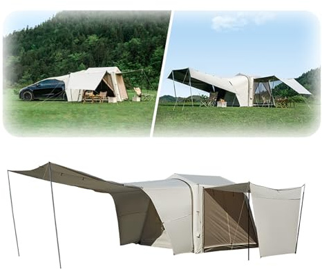 Naturehike 35㎡ Biltält uppblåsbart tält, solskydd och vattentätt lufttält, bil bastält lämplig för camping, resor, semester, 280 x 250 x 215 cm