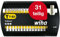 Wiha Bit Set XLSelector Y-Bit 31-tlg. I 25 mm I PH, PZ, TORX 1/4 C6,3 I magnetischer Bithalter I Verschrauben von Schrauben in Y-Form (41832)