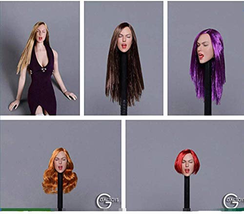 ZSMD Weibliche 1/6 Sexy Expression Kopfform Action Figure Kopfform Für HT VERYCOOL TBLeague Hottoy Play Phicen (A)