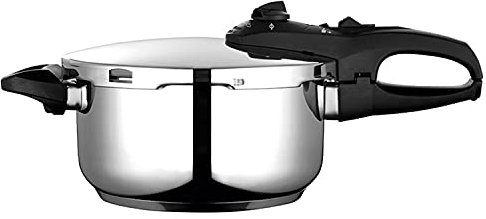 Fagor Duo Pentola a pressione super veloce, acciaio inossidabile 18/10, tutti i tipi di fornelli, induzione totale. Fondo termodiffusore IMPAKSTEEL Massima Resistenza, 5 Sistemi Sicurezza, 2 Livelli