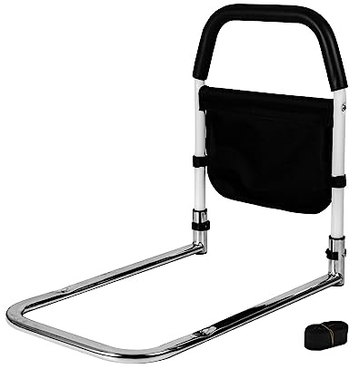 Dyna-Living Bed Assist Rail Safety Bed Rails for Elderly Adults Bed Rail with Storage Bag Safely Assist Handrail Bar Fall Prevention for Pregnant Women,Seniors,Handicap