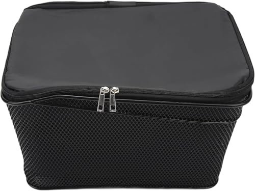 Cryfokt Hinterer Fahrradkorb aus Eisendraht mit Wasserdichter Abdeckung, Reflektierender Fahrradkorb-Heckträger, Abnehmbarer Hinterer Fahrrad-Gepäckträger für Fahrräder