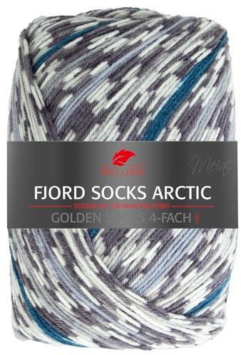 Frida's Ullhus Pro Lana 100 g Golden Socks 4-vägs Fjord Socks Arctic sockenull garn stickning 6 färger (283)