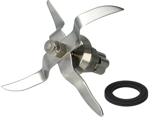 vhbw Couteau de mixeur remplacement pour Silvercrest SKMC1200B2-18 pour robot culinaire - Avec 4 lames en acier inoxydable