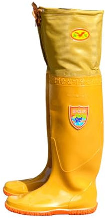 JCWGLY Wathose PVC-Watstiefel Leicht Wasserdicht Für Herren Und Damen, Für Angeln Und Jagen Im Freien Watstiefel Einfach An- Und Auszuziehen(38 EU)