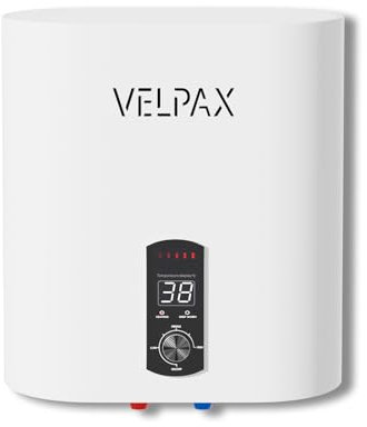 Chauffe-eau Électrique Vertical Mural, Chauffe-eau instantanés avec réservoir de 40 litres, Réglage Extérieur de la Température, Affichage Numérique de La Température [Classe énergétique A]