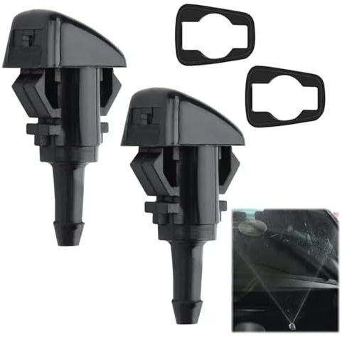 2 Pack Windscreen Washer Nozzles,Washer Jets,Front Windshield Washer Nozzles,Washer Jets Windscreen Spray Nozzle,Screen Wash Wiper Spray Jets,Windscreen Wiper Washer Nozzle for Cars,Universal