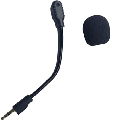 Montesy Microfono a braccio di ricambio per cuffie da gioco Boom microfoni Bel suono, microfono facile installazione cancellazione del rumore